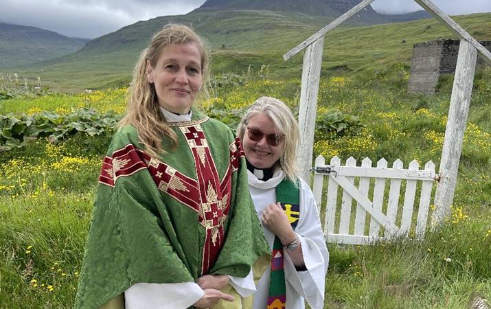 Sr. Sigríður Rún og sr. Kristín Þórunn - mynd Guðný Sigríður Ólafsdóttir