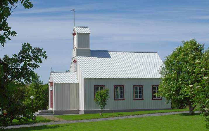 Kirkjan á Borg á Mýrum - mynd: Sigurður Ægisson