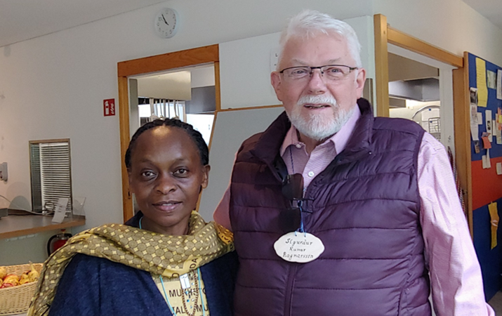 Greinarhöfundur ásamt Dr. Margaret Obaga frá Kenya