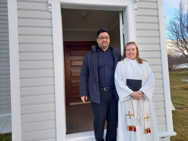 Sr. Hafdís og eiginmaður hennar Heiðar Örn Hönnuson