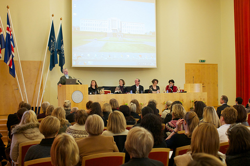 Marie Fortune at the University of Iceland